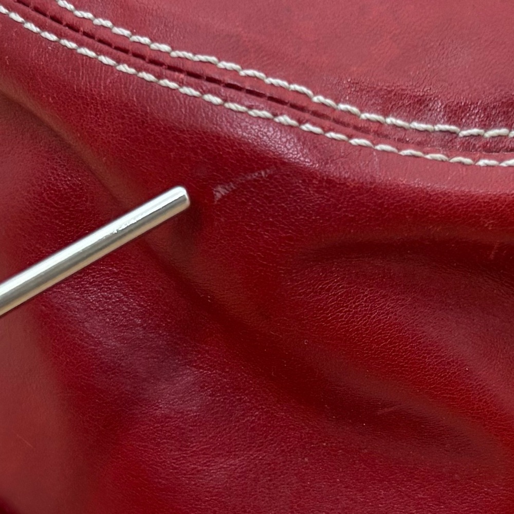Brighton Cherry Red Leather Bucket Hat Boho OS - Picture 11 of 14